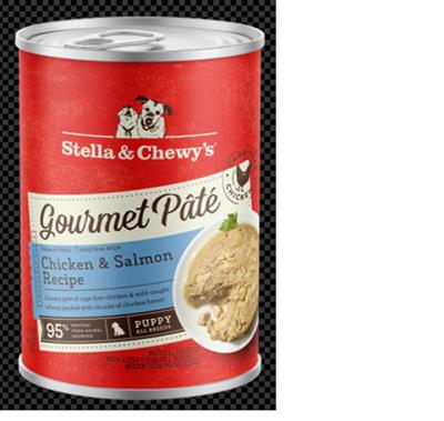 Stella And Chewys Dog Gourmet Pate Puppy Chicken And Salmon 12.5oz. (Case of 12)