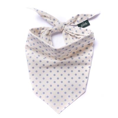 Polka Dot Blue Dog Bandana