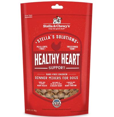 Stella And Chewys Dog Solutions Healthy Heart Support Freeze-Dried Chicken 13oz.
