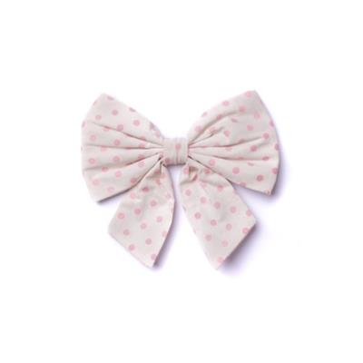 Sailor Bow - Polka Dot Pink