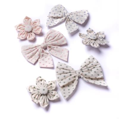 Sailor Bow - Polka Dot Pink