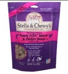 Stella and Chewys Cat Freeze Dried Yummy Lickin Salmon and Chicken Dinner 3.5oz.