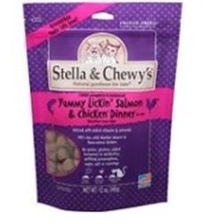 Stella and Chewys Cat Freeze Dried Yummy Lickin Salmon and Chicken Dinner 8oz.