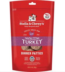 Stella And Chewys Freeze Dried Tantalizing Turkey Dinner Patties 14oz.