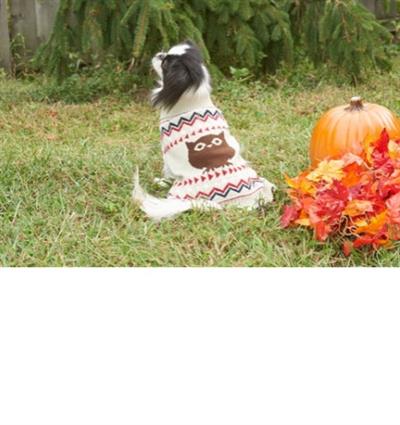 Fashion Pet Owl Sweater Cream Medium