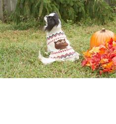 Fashion Pet Owl Sweater Cream Small