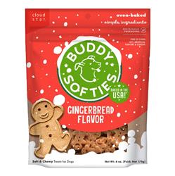 Cloud Star Dog Buddy Biscuits Chewy Treats Gingerbread 6oz.