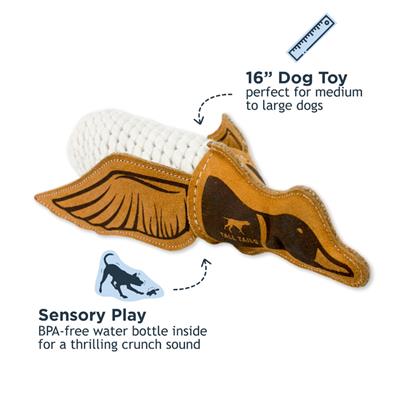 Tall Tails Dog Natural Leather Quacker 15 Inches