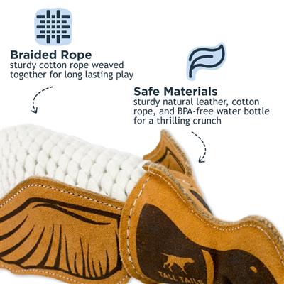 Tall Tails Dog Natural Leather Quacker 15 Inches