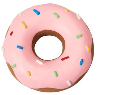 Ethical Products Cosmo Latex Donut Dog Toy 4in Assorted