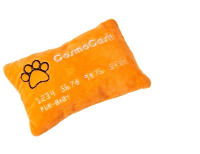 Ethical Products Cosmo Credit Card Plush Dog Toy 6 in Assorted