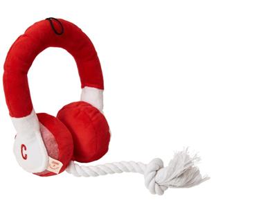 Ethical Products Cosmo Headphones Plush Dog Toy 8 in Assorted