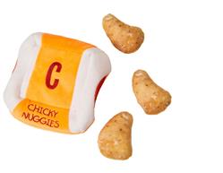 Ethical Products Cosmo Chicken Nuggets Puzzle Plush Dog Toy 6in