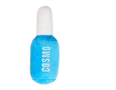Ethical Products Cosmo Nail Polish Plush Dog Toy 6 in Assorted
