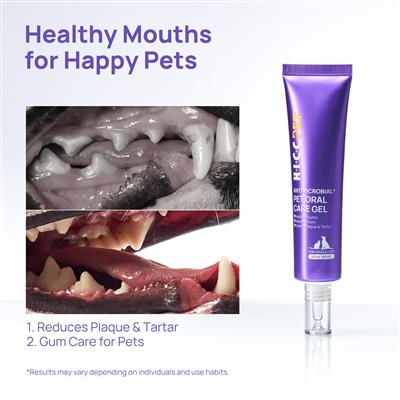 HICC Pet® Antimicrobial Pet  Oral Care Gel for Dogs & Cats