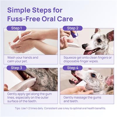 HICC Pet® Antimicrobial Pet  Oral Care Gel for Dogs & Cats