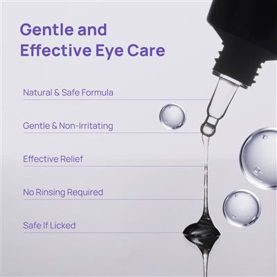 HICC Pet® Antimicrobial Pet Eye Relief Gel for Dogs & Cats, 2 fl oz.