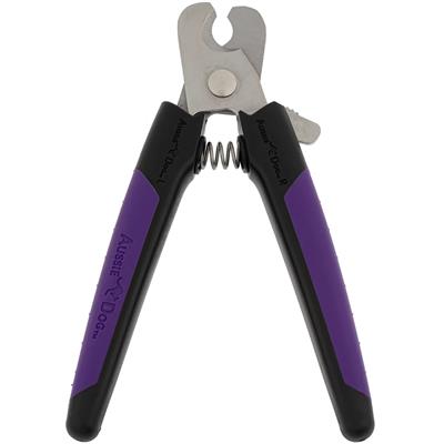 Nail Trimmer Black and Purple Large by Aussie Dog