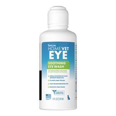 Tropiclean Homevet Dog & Cat Soothing Eye Wash 4oz.