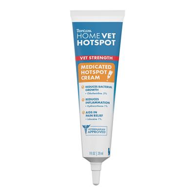 Tropiclean Homevet Dog Hot Spot Cream 1oz.