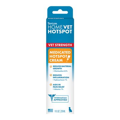 Tropiclean Homevet Dog Hot Spot Cream 1oz.