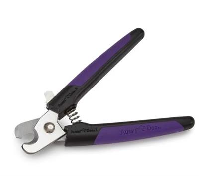 Aussie Dog Nail Clipper Bk/Prple Large
