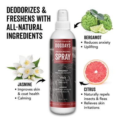DOGDAYS Dog Deodorizing Spray — Natural, Hypoallergenic Freshening Mist