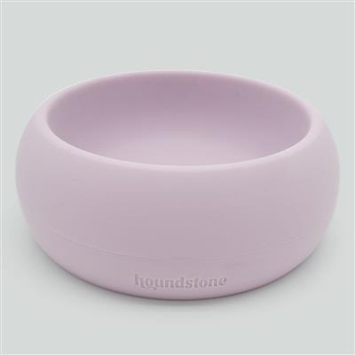 Houndstone BPA Free Silicone Dog Bowl, Dishwasher Safe, 1 Cup, Mauve