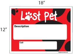 "Lost Pet" Sign