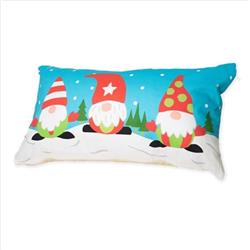 Christmas Gnomes Pillow (12" x 20")