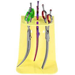 6 Scissor Tabletop and Wall Mount Holder Yellow by PetStore.Direct