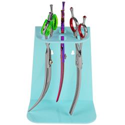 6 Scissor Tabletop and Wall Mount Holder Aqua by PetStore.Direct