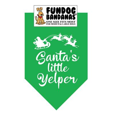Santa's Little Yelper Bandana