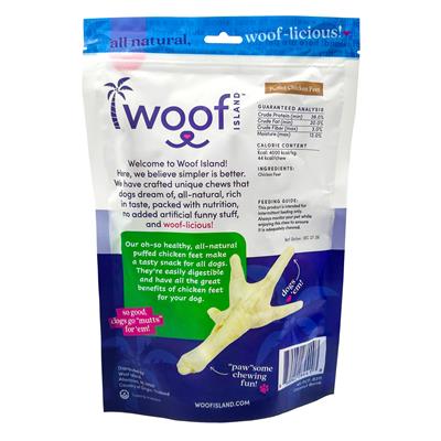 Puffed Chicken Feet Dog Treats – 20 Pack