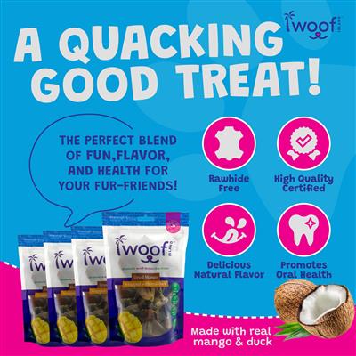 Dried Mango Wrapped With Real Duck – 6oz Bag