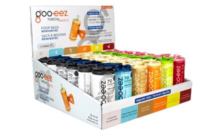 Goo-eez Disposable Pet Waste Bag Dispenser Counter Display - Regular Collection