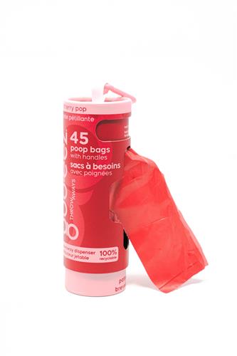 Goo-eez Disposable Pet Waste Bag Dispenser - 45 Bags - Cherry Pop