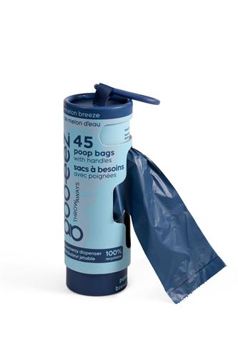 Goo-eez Disposable Pet Waste Bag Dispenser - 45 Bags - Watermelon Breeze