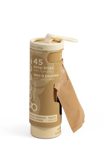 Goo-eez Disposable Pet Waste Bag Dispenser - 45 Bags - Mocha Latte