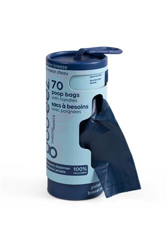 Goo-eez Disposable Pet Waste Bag Dispenser - 70 Bags - Watermelon Breeze