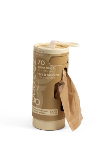 Goo-eez Disposable Pet Waste Bag Dispenser - 70 Bags - Mocha Latte