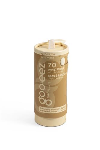 Goo-eez Disposable Pet Waste Bag Dispenser - 70 Bags - Mocha Latte