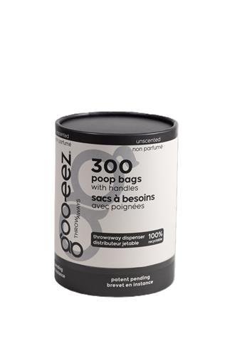 Goo-eez Disposable Pet Waste Bag Dispenser - Value Pack 300 Bags - Unscented