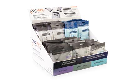 Goo-eez Pet Cleansing Wipes Counter Display - Assorted Sizes & Scents