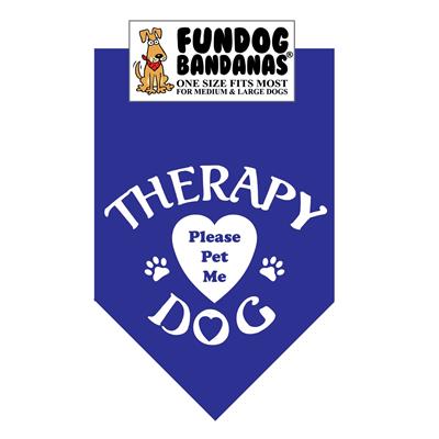 Therapy Dog Please Pet Me Bandana