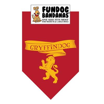Wholesale Pack - HP Gryffindog Bandana - Burgundy Only