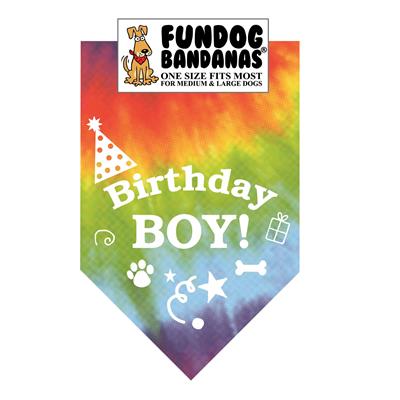 Wholesale Pack - Birthday Boy Bandana - Assorted Boy Colors