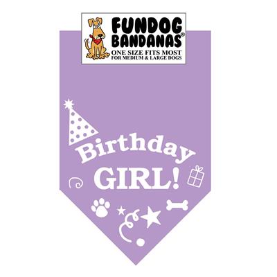 Wholesale Pack - Birthday Girl Bandana - Assorted Girl Colors