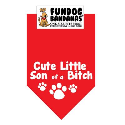 Wholesale Pack - Cute Little Son of a Bitch Bandana - Assorted Colors