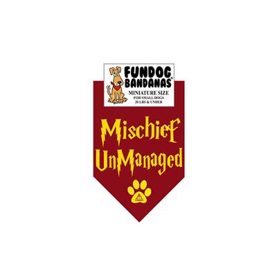 Wholesale Pack - HP Mischief UnManaged Bandana - Burgundy Only